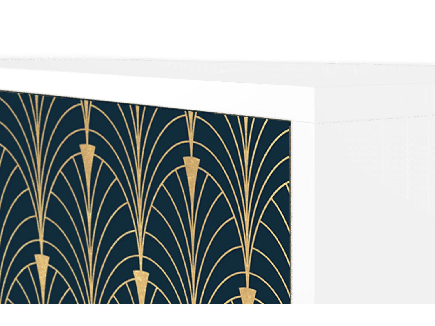 Kredens - 115х84х41 cm - S3 - Flower of the Nile, Biały