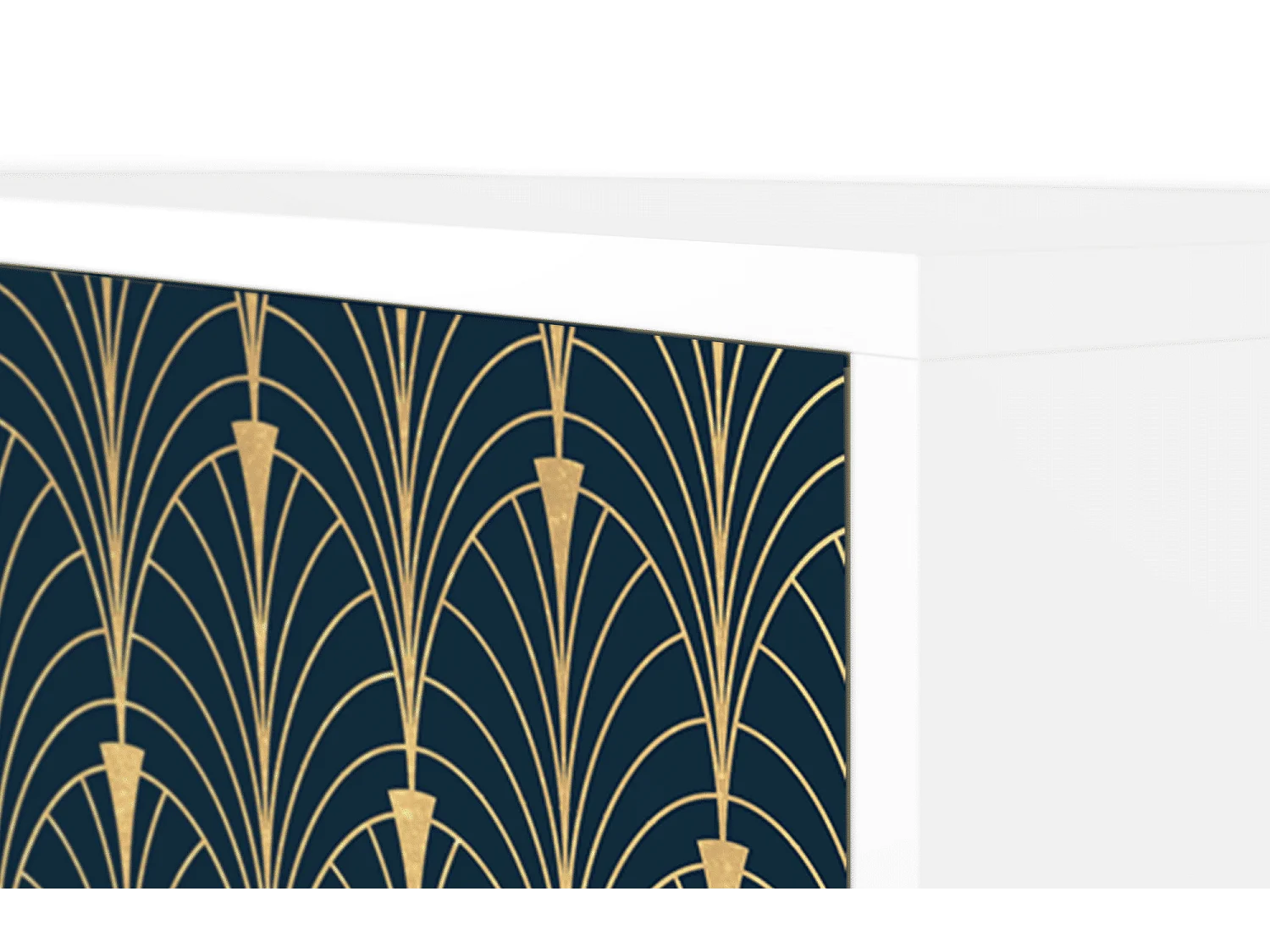 Kredens - 115х84х41 cm - S3 - Flower of the Nile, Biały