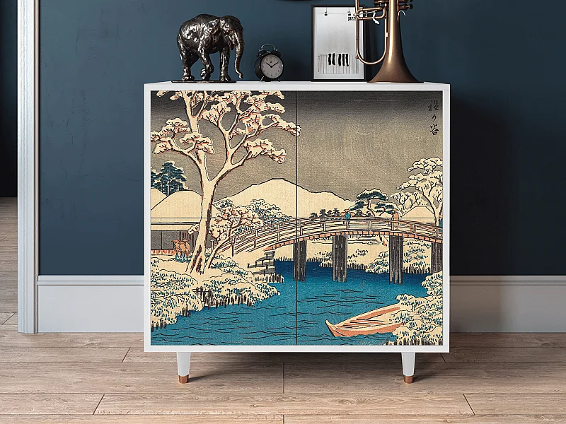 Buffet - 94x96x48 cm - BS3 - Katabira River, Blanc