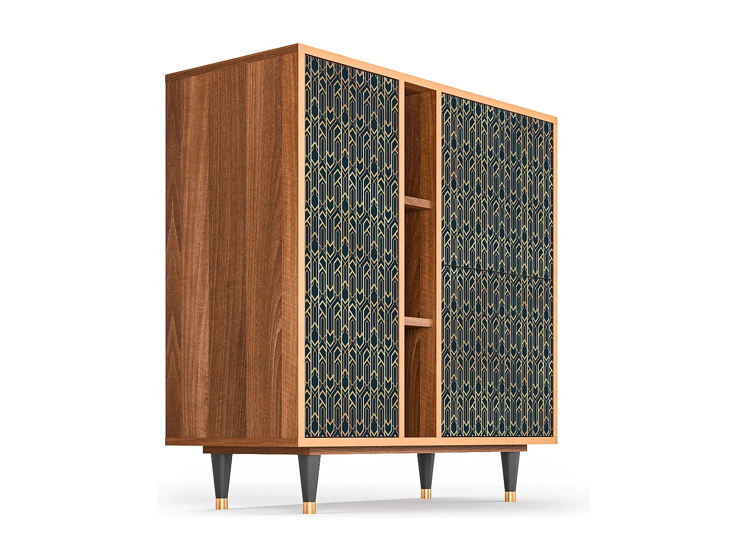 Dressoir - 94х96х41 cm - BS5 - Golden Empire, Walnoot