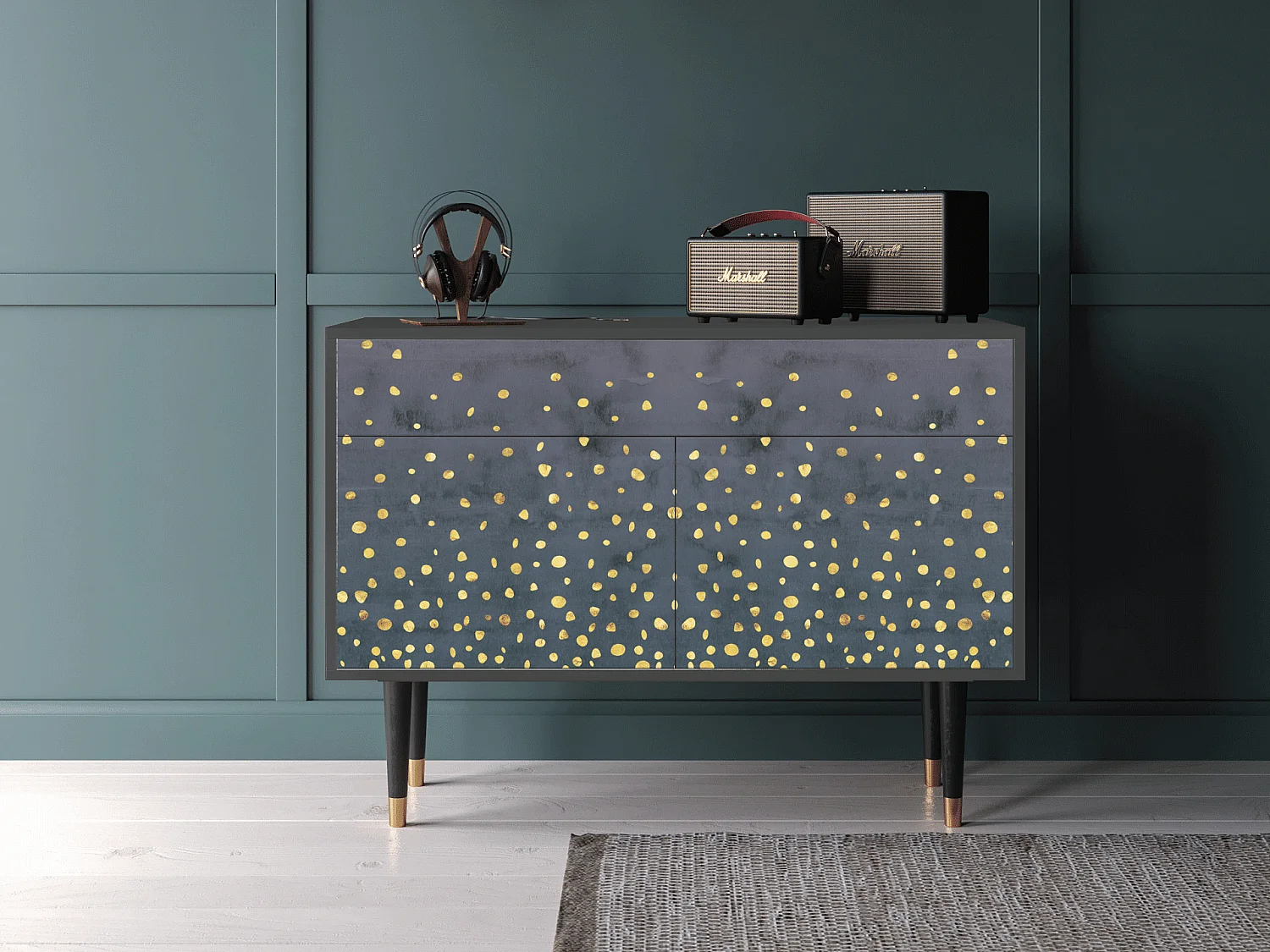 Buffet - 115x85x48 cm - BS4 - Foggy Lights, Anthracite