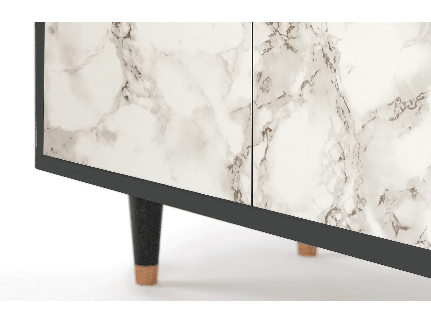 Credenza - 94x96x48 cm - BS3 - Milk Marble, Antracite