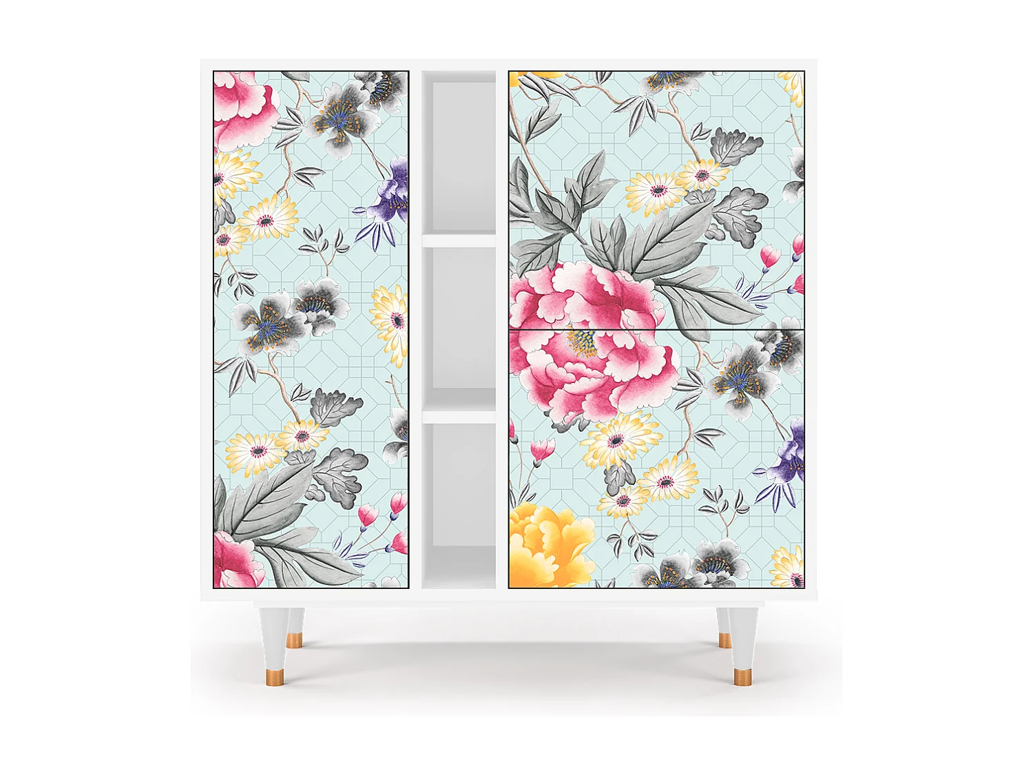 Kredens - 94х96х41 cm - BS5 - Sky Garden, Biały