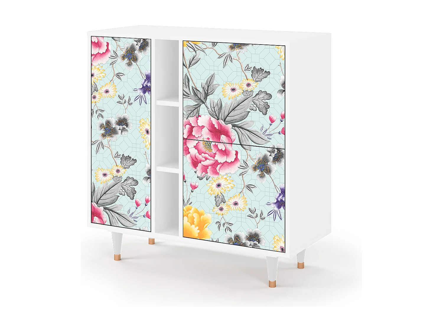 Kredens - 94х96х41 cm - BS5 - Sky Garden, Biały