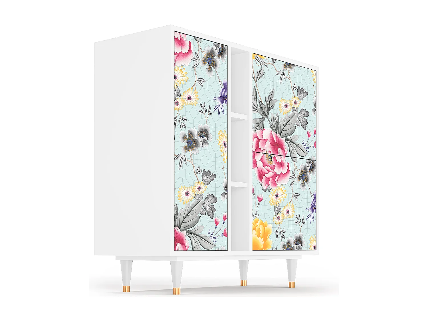 Kredens - 94х96х41 cm - BS5 - Sky Garden, Biały