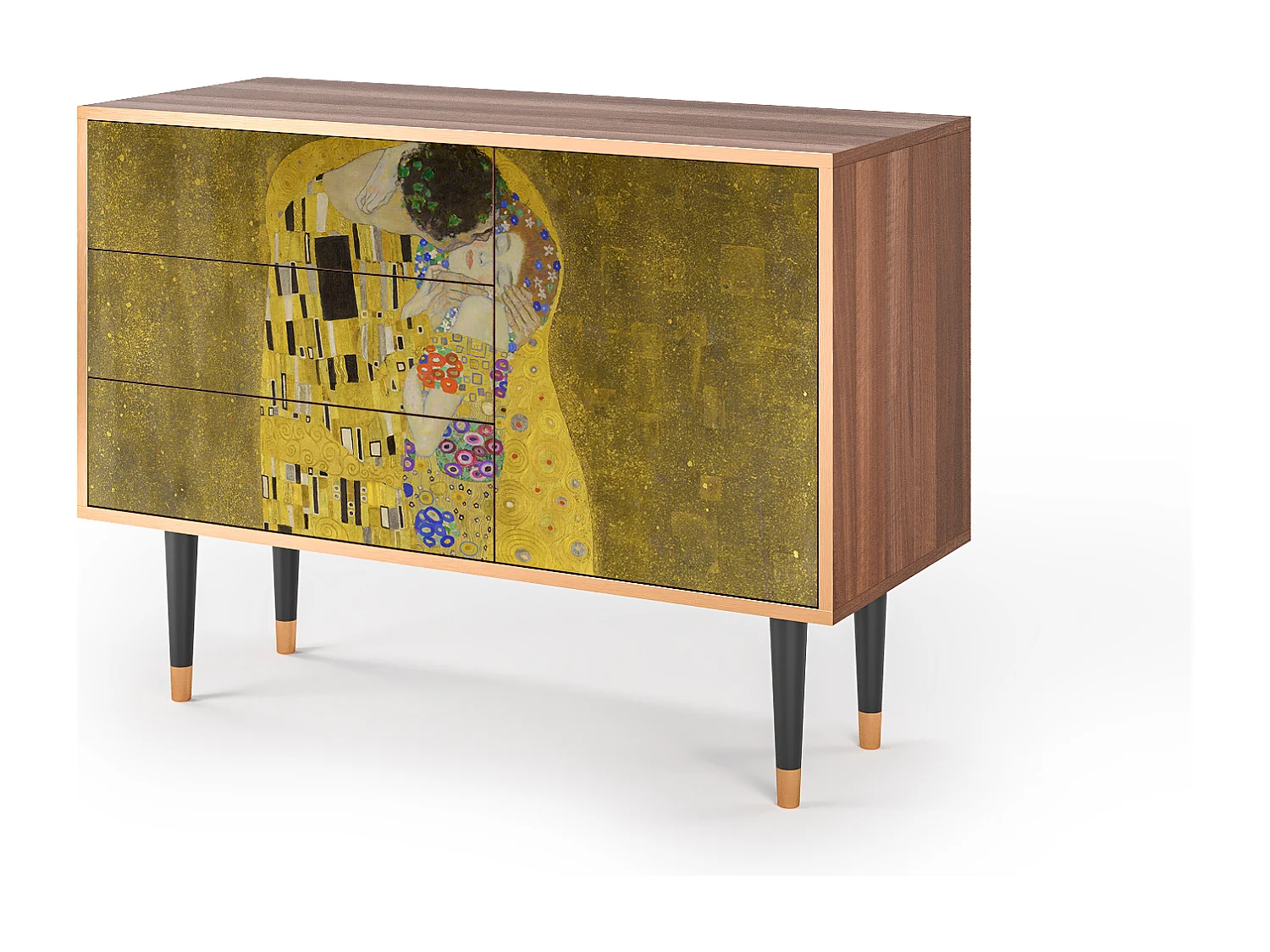 Aparador - 115х84х41 cm - S3 - The Kiss by Klimt , Nogal