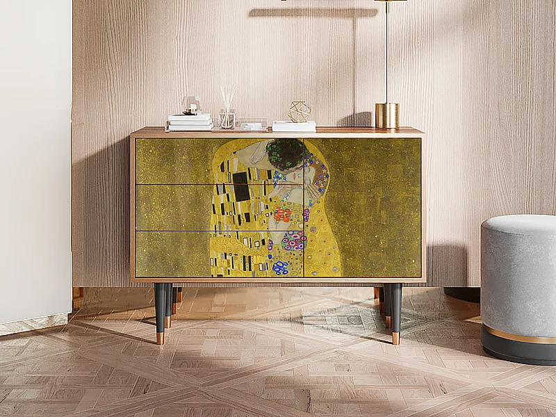 Dressoir - 115х84х41 cm - S3 - The Kiss by Klimt , Walnoot