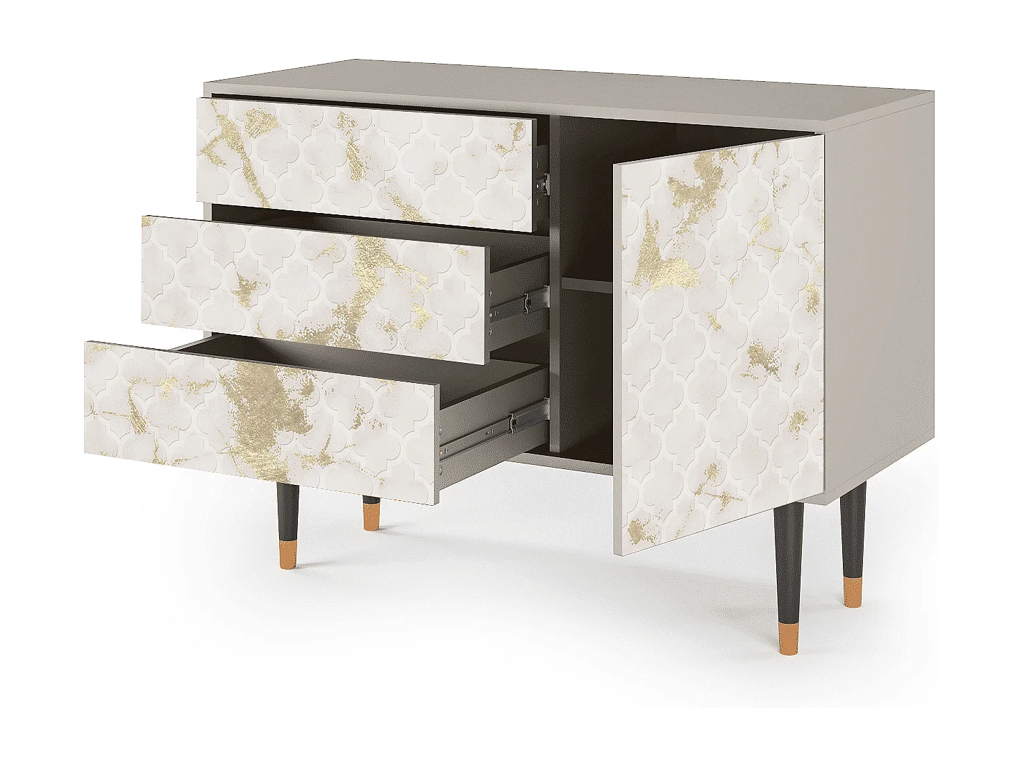 Kredens - 115х84х41 cm - S3 - Sahara desert, Piaskowy