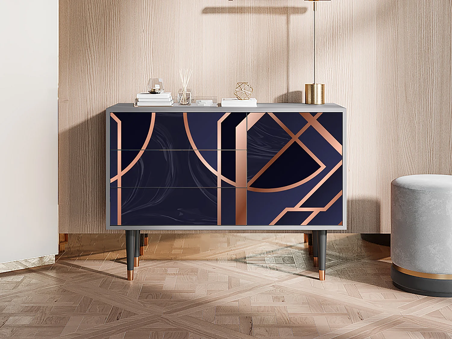 Buffet - 115х84х41 cm - S3 - Purple Temple, Gris