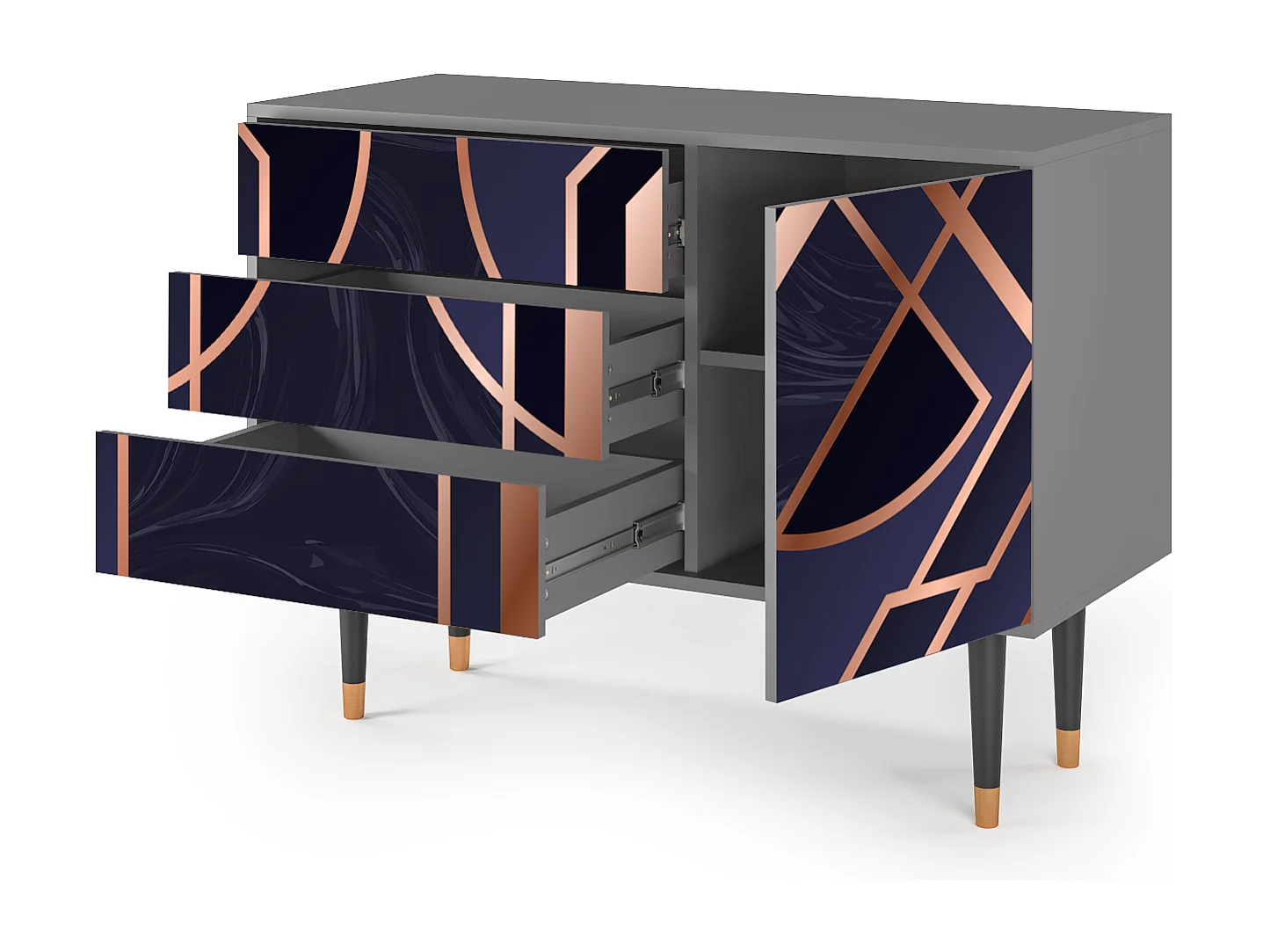 Buffet - 115х84х41 cm - S3 - Purple Temple, Gris