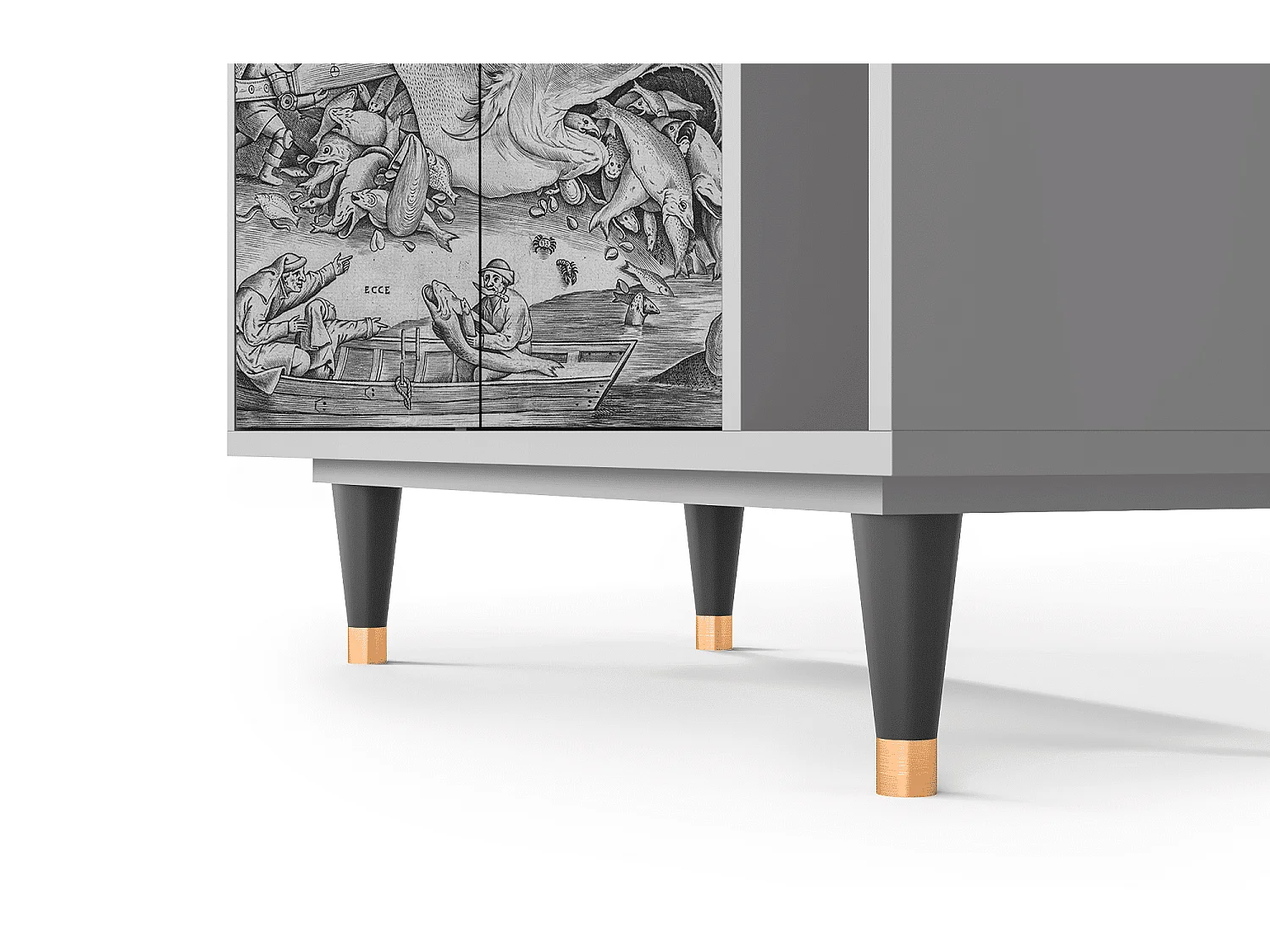 Credenza - 96х110х41 cm - BS6 - Big Fish Eat Little, Grigio