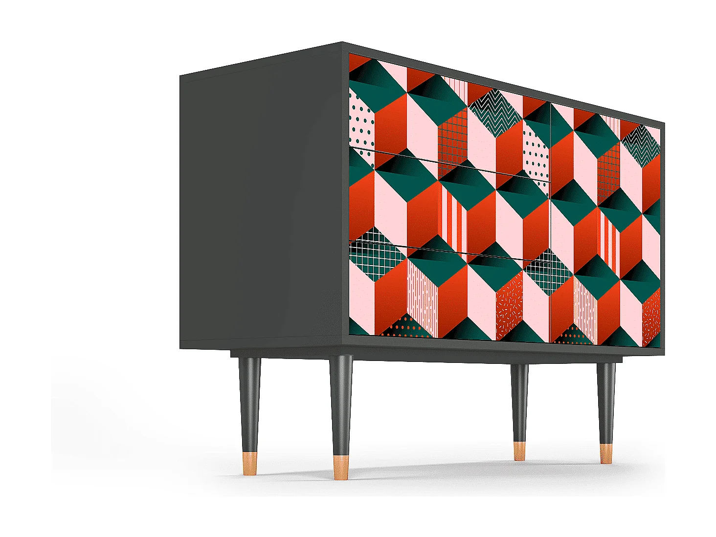 Aparador - 115х84х41 cm - S3 - Pepsi-Cola, Antracita