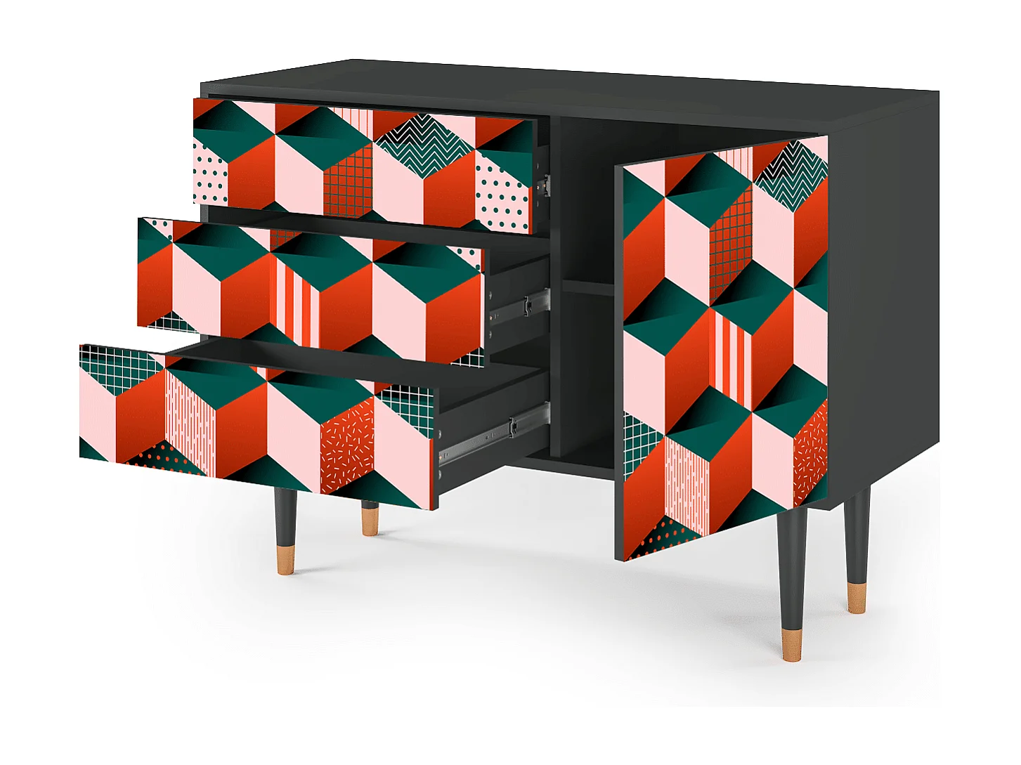 Aparador - 115х84х41 cm - S3 - Pepsi-Cola, Antracita