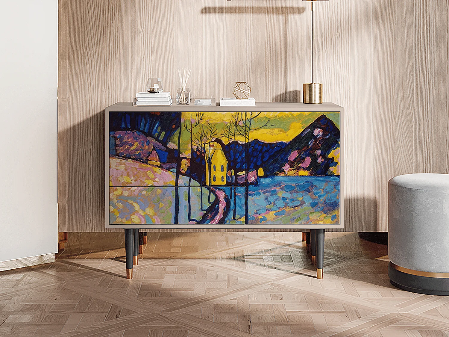 Buffet - 115х84х41 cm - S3 - Winter Landscape, Latte