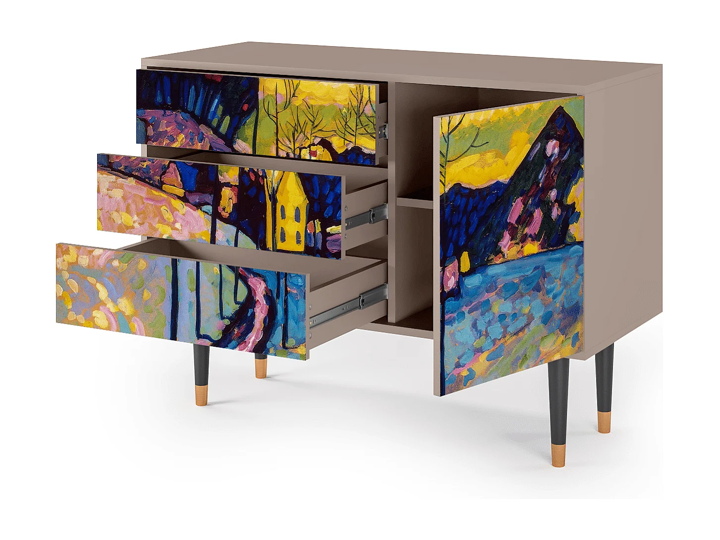 Buffet - 115х84х41 cm - S3 - Winter Landscape, Latte