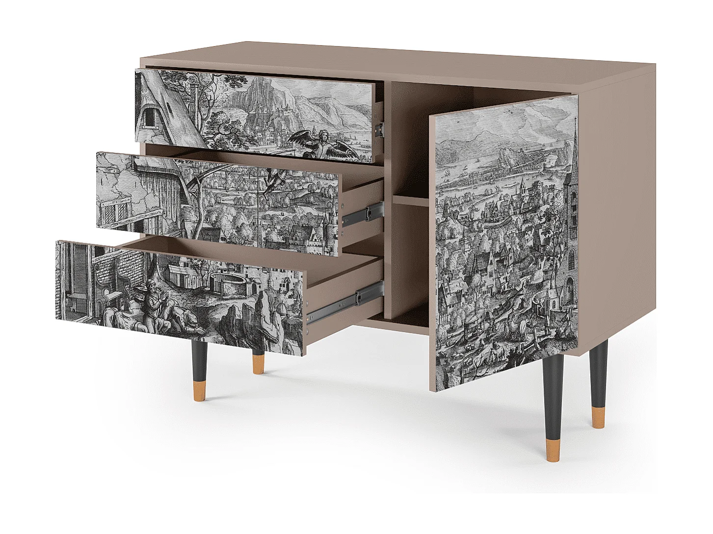 Credenza - 115х84х41 cm - S3 - Departure, Latte