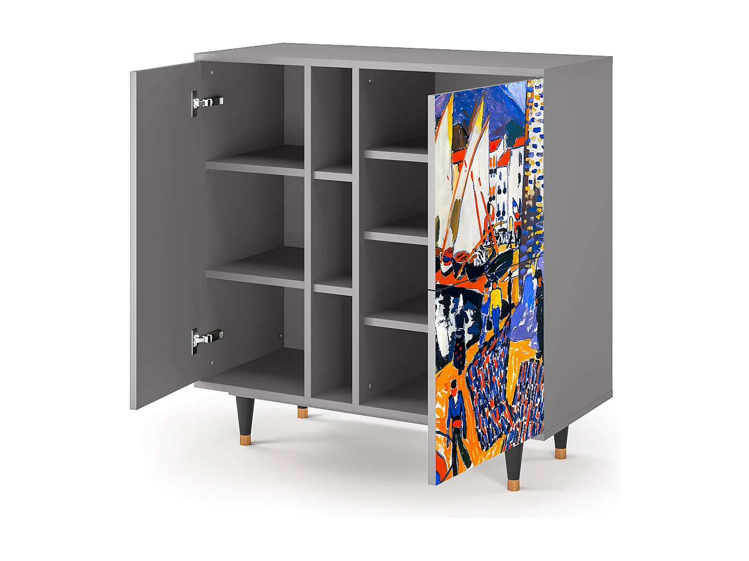 Buffet - 94х96х41 cm - BS5 - Le Séchage des voiles , Gris