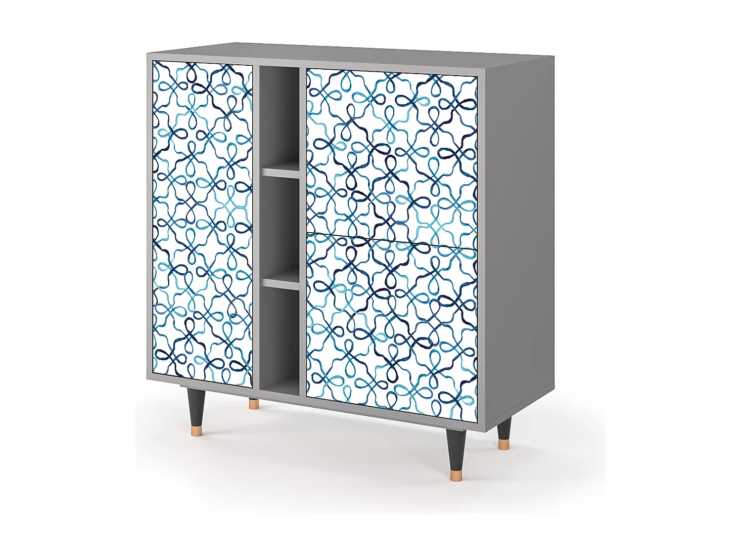 Sideboard - 94х96х41 cm - BS5 - Marine Strings, Grau