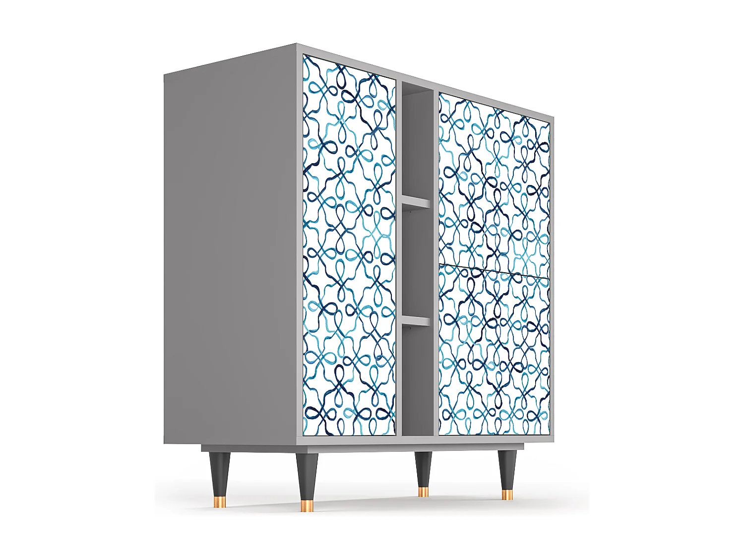 Sideboard - 94х96х41 cm - BS5 - Marine Strings, Grau