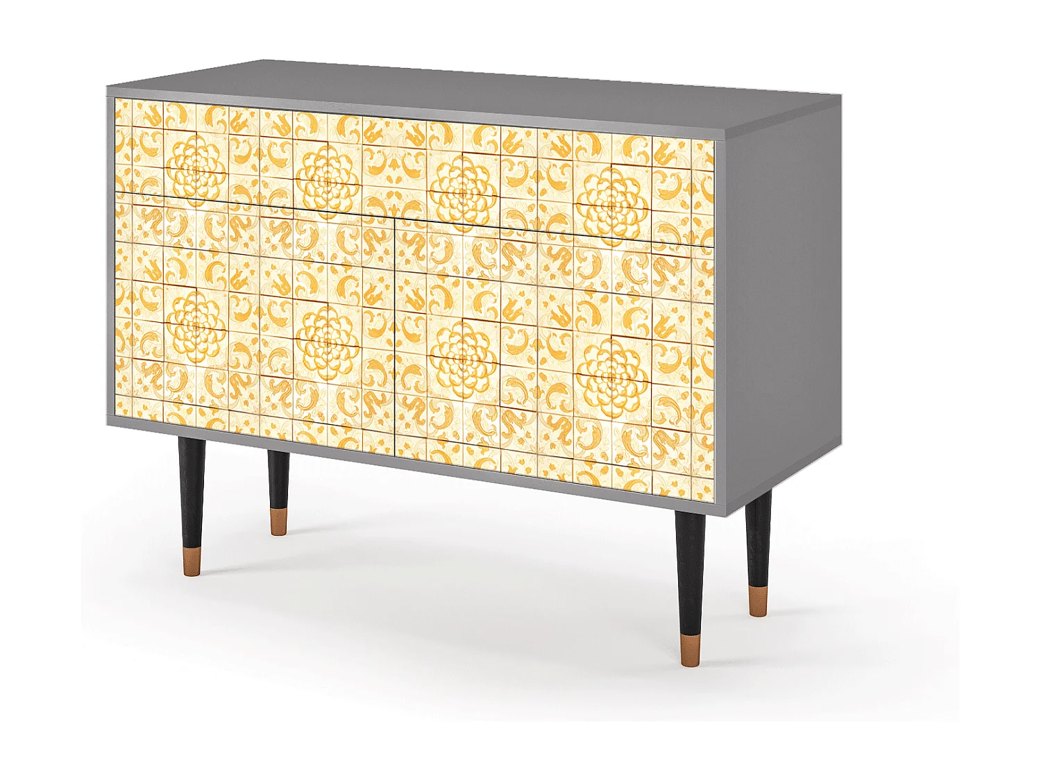 Aparador - 115x85x48 cm - BS4 - Sunshiny Tile, Gris