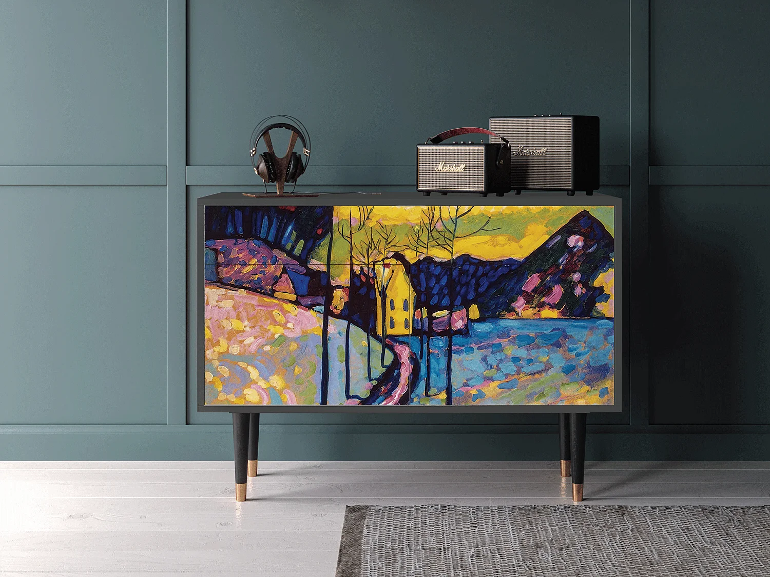 Aparador - 115x85x48 cm - BS4 - Winter Landscape, Antracite