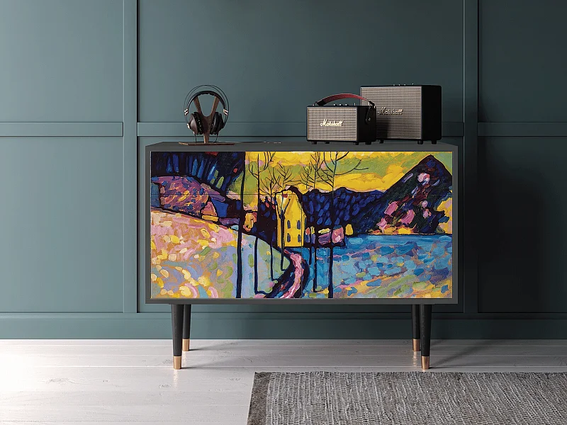 Dressoir - 115x85x48 cm - BS4 - Winter Landscape, Antraciet