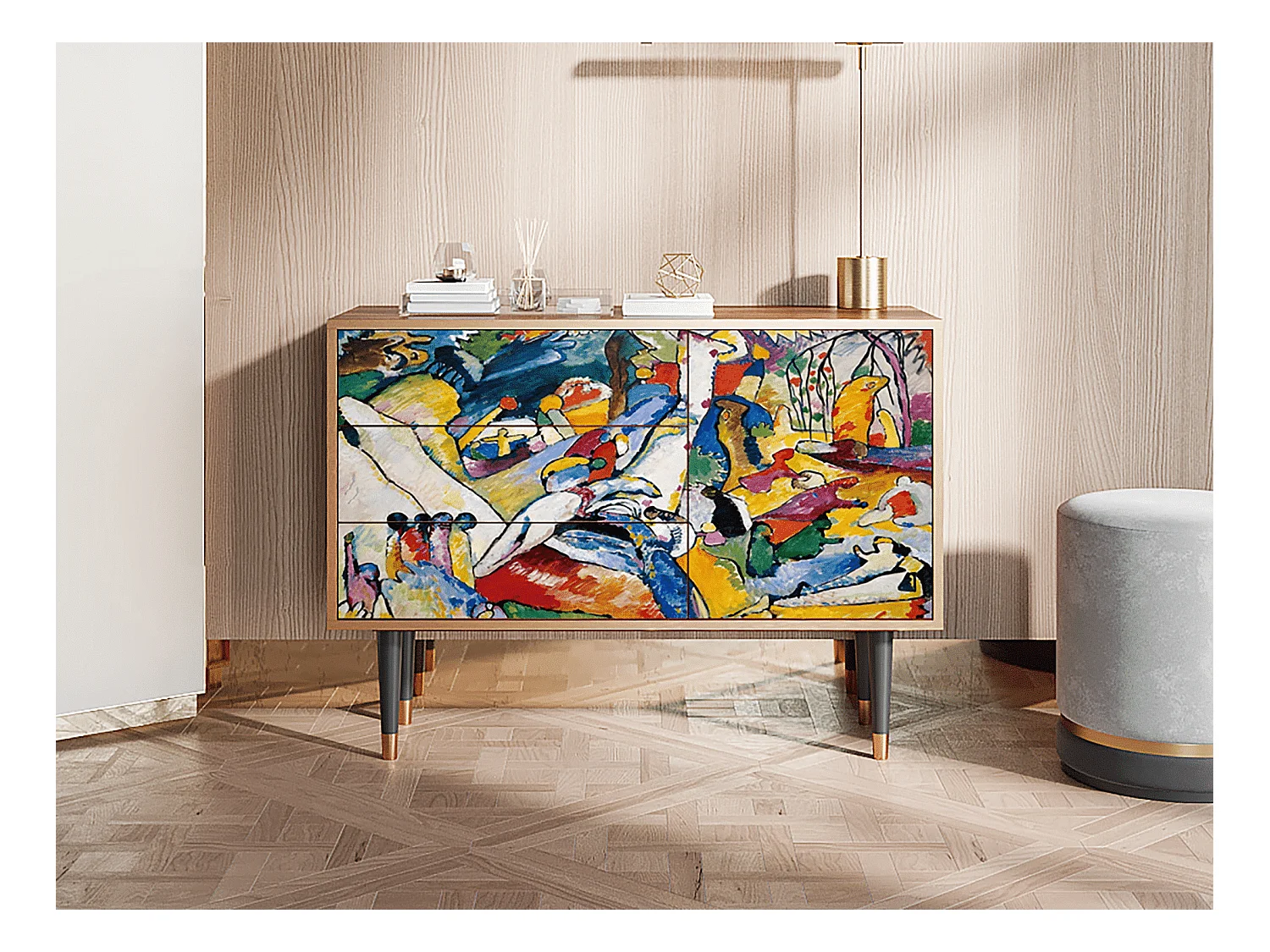 Credenza - 115х84х41 cm - S3 - Improvisation 26  , Noce