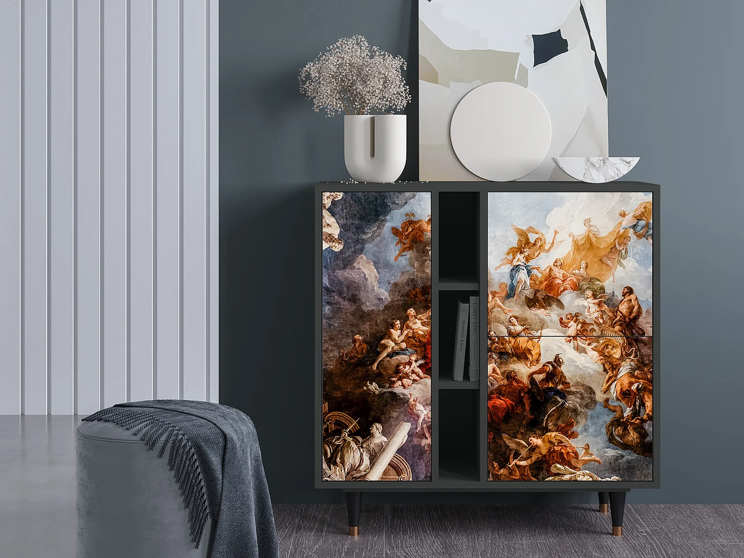 Dressoir - 94х96х41 cm - BS5 - Versailles, Antraciet