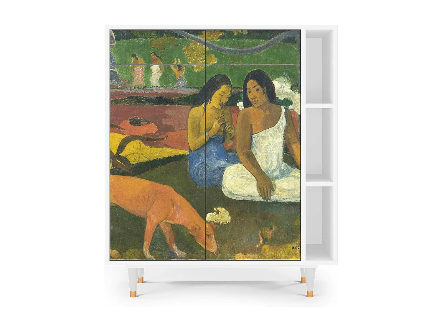 Kredens - 96х110х41 cm - BS6 - Arearea , Biały