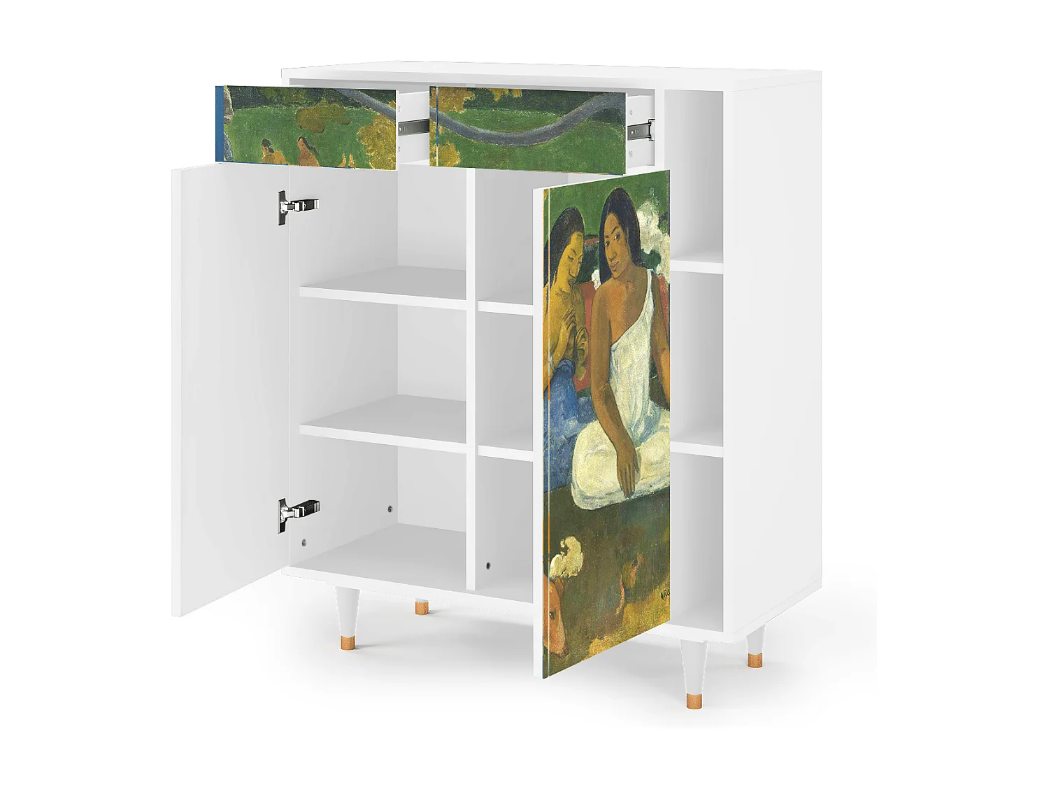 Kredens - 96х110х41 cm - BS6 - Arearea , Biały