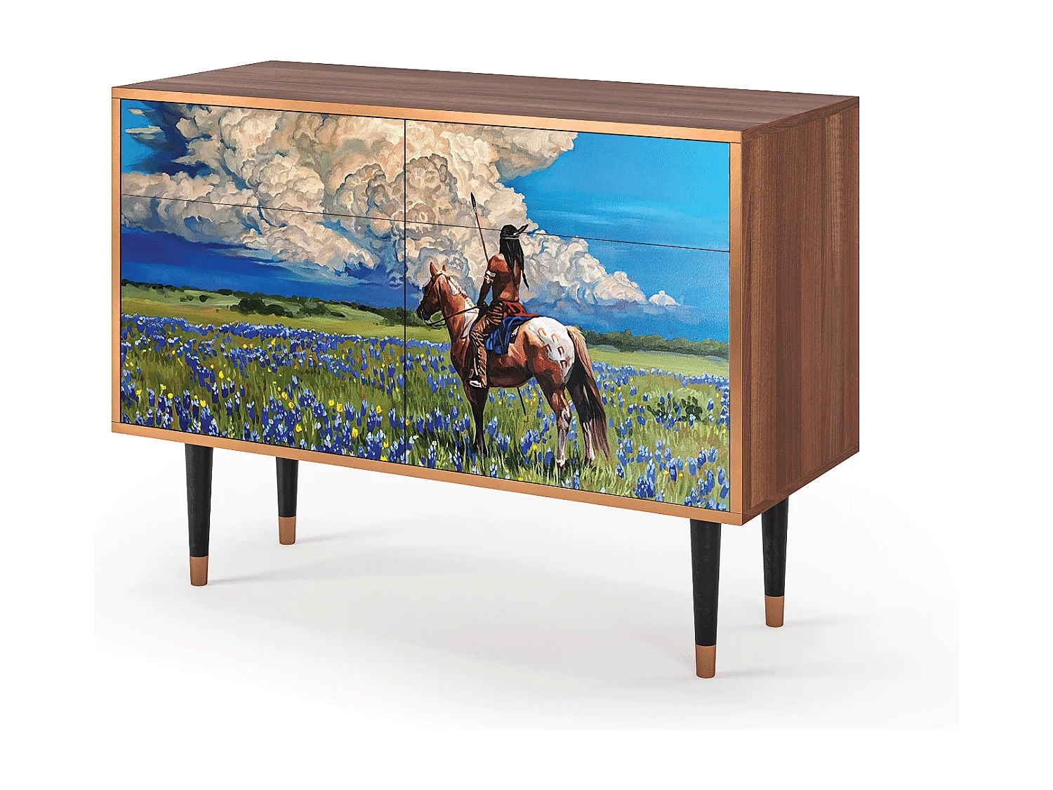 Buffet - 115x85x48 cm - BS4 - Thunderheads by Dean, Noyer