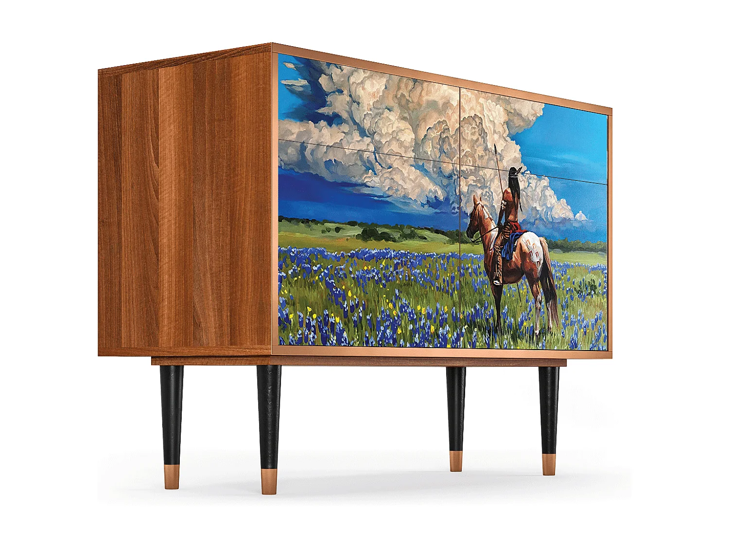 Buffet - 115x85x48 cm - BS4 - Thunderheads by Dean, Noyer