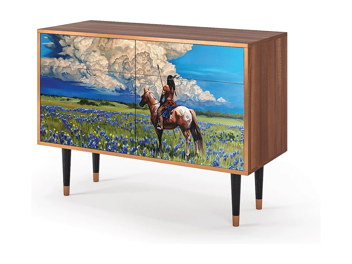 Buffet - 115x85x48 cm - BS4 - Thunderheads by Dean, Noyer