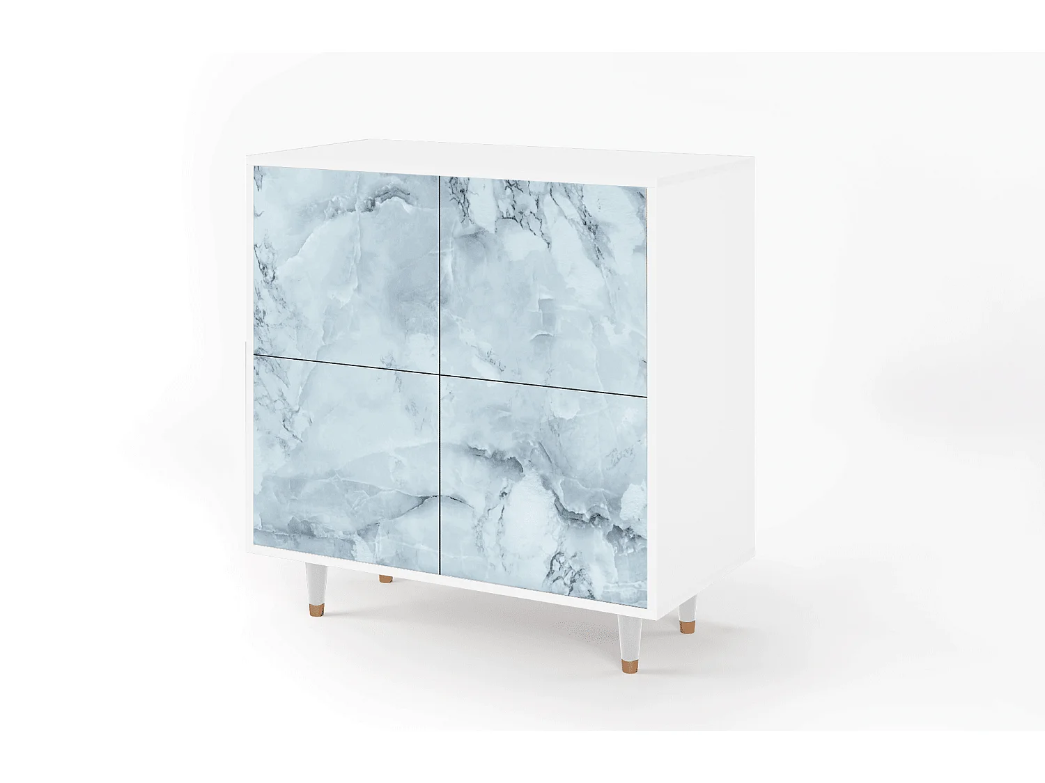 Kredens - 94x96x48 cm - BS3 - Glacial Colour, Biały