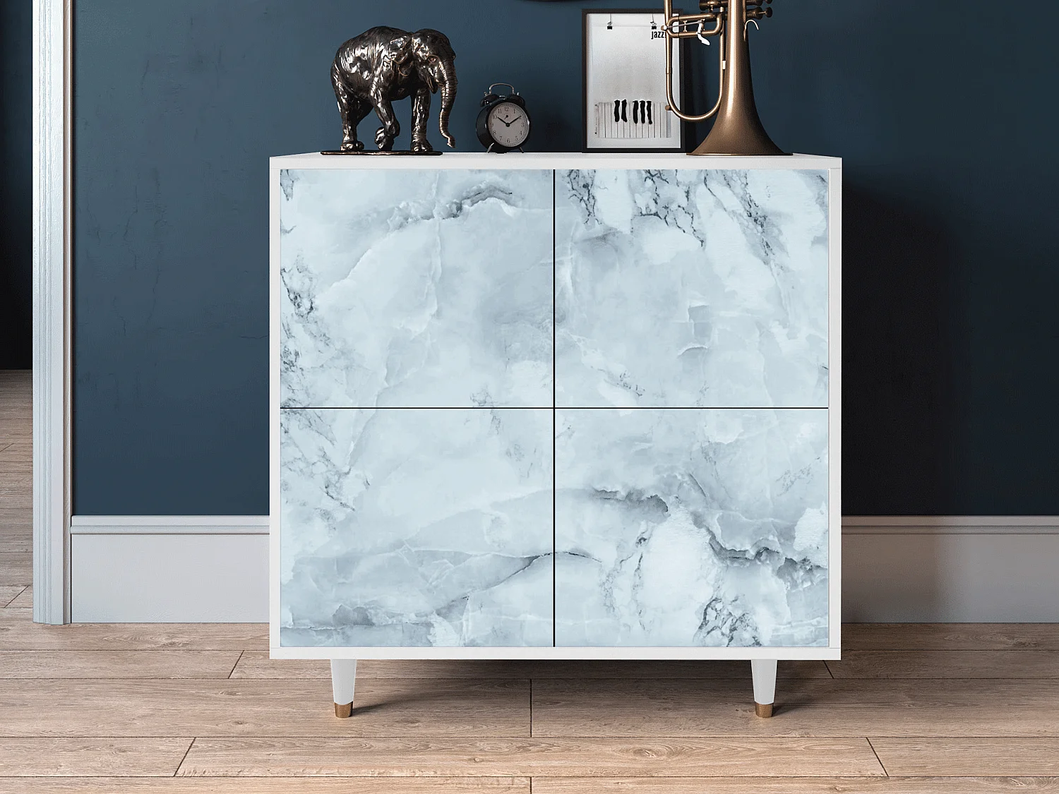 Buffet - 94x96x48 cm - BS3 - Glacial Colour, Blanc