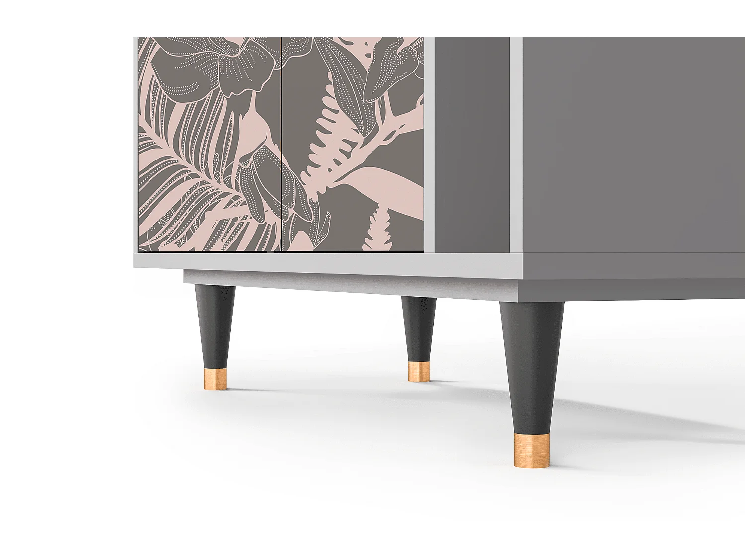 Buffet - 96х110х41 cm - BS6 - Issabelline Flower, Gris