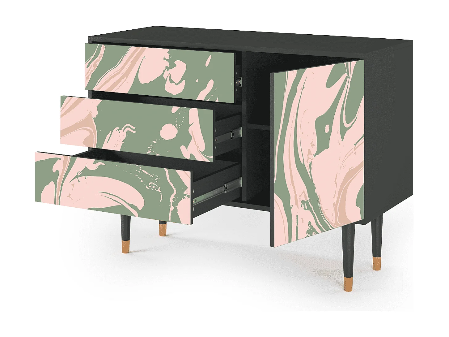 Buffet - 115х84х41 cm - S3 - Aquarelle, Anthracite