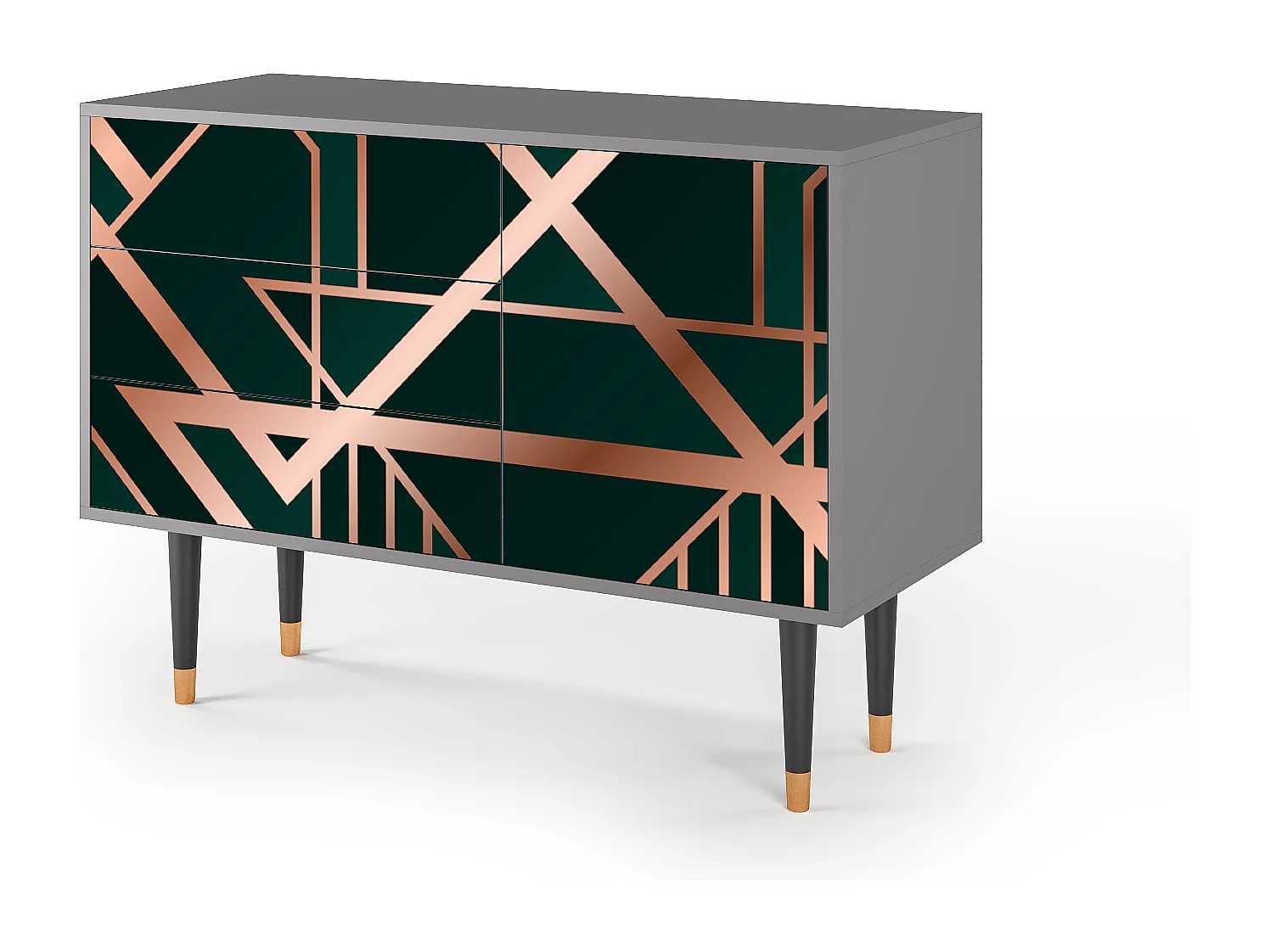 Buffet - 115х84х41 cm - S3 - Emerald Gatsby, Gris