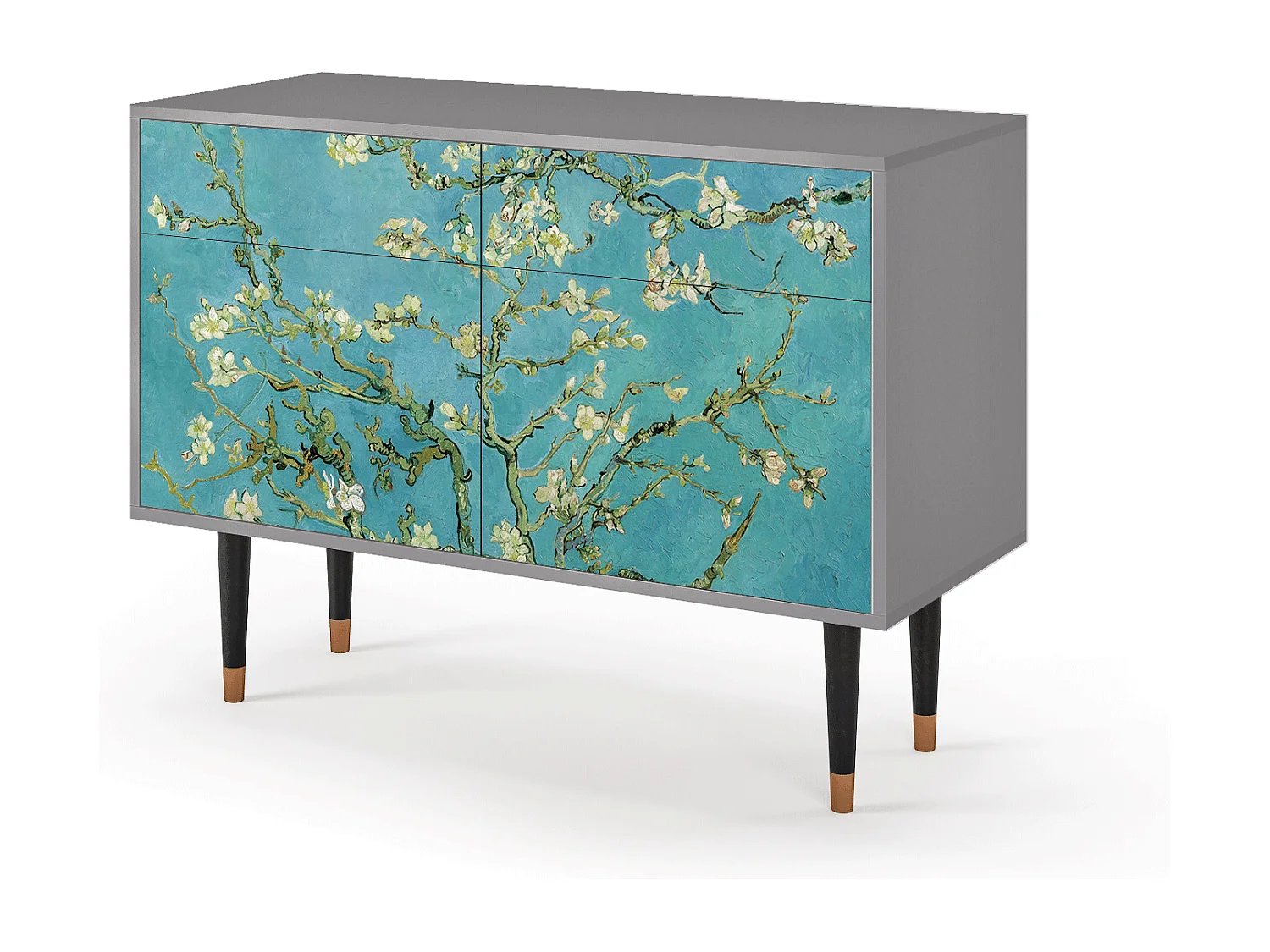 Buffet - 115x85x48 cm - BS4 - Almond Blossom, Gris