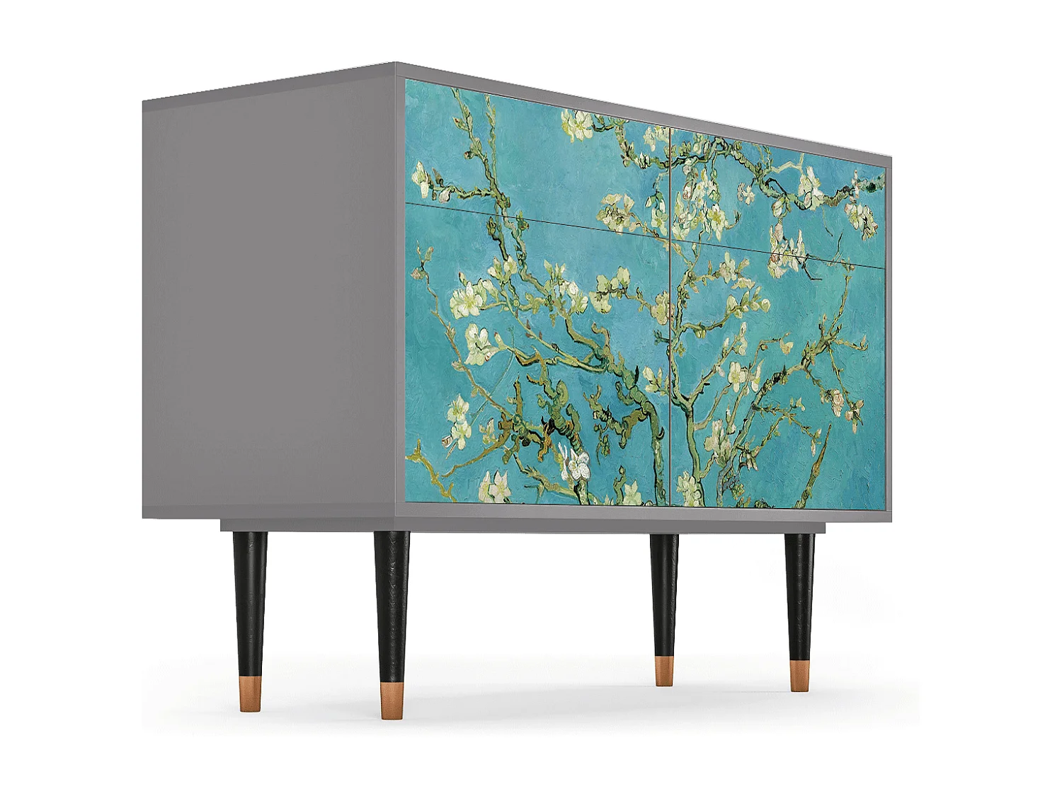 Buffet - 115x85x48 cm - BS4 - Almond Blossom, Gris