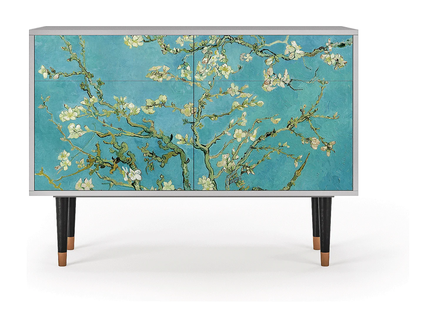 Buffet - 115x85x48 cm - BS4 - Almond Blossom, Gris