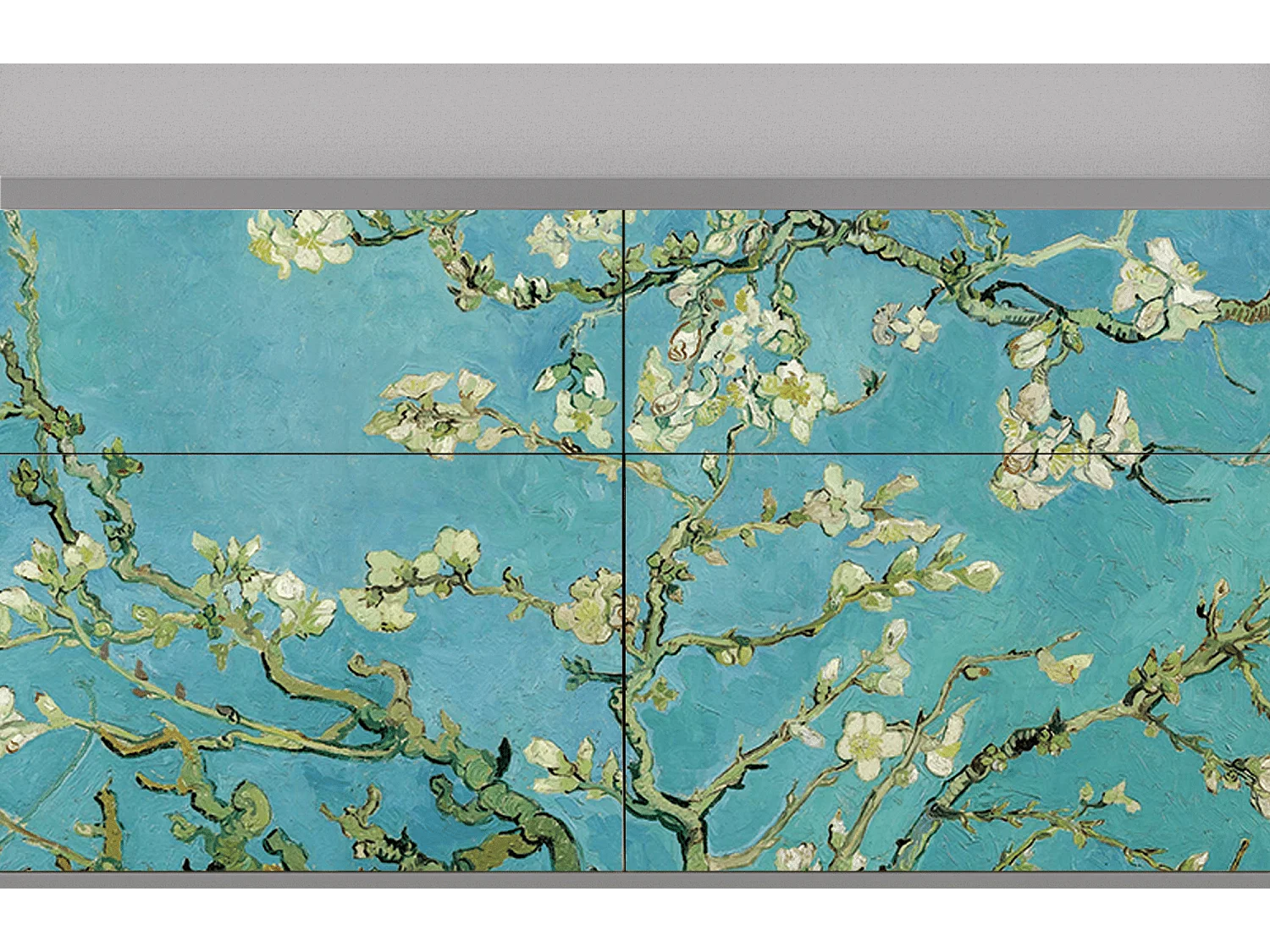 Buffet - 115x85x48 cm - BS4 - Almond Blossom, Gris