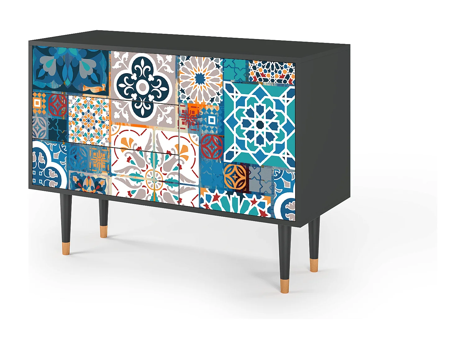 Buffet - 115х84х41 cm - S3 - Moroccan Market, Anthracite