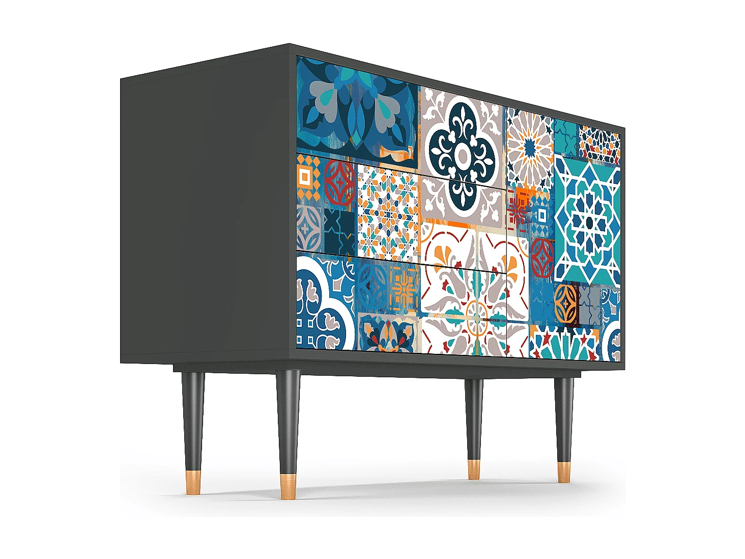 Buffet - 115х84х41 cm - S3 - Moroccan Market, Anthracite