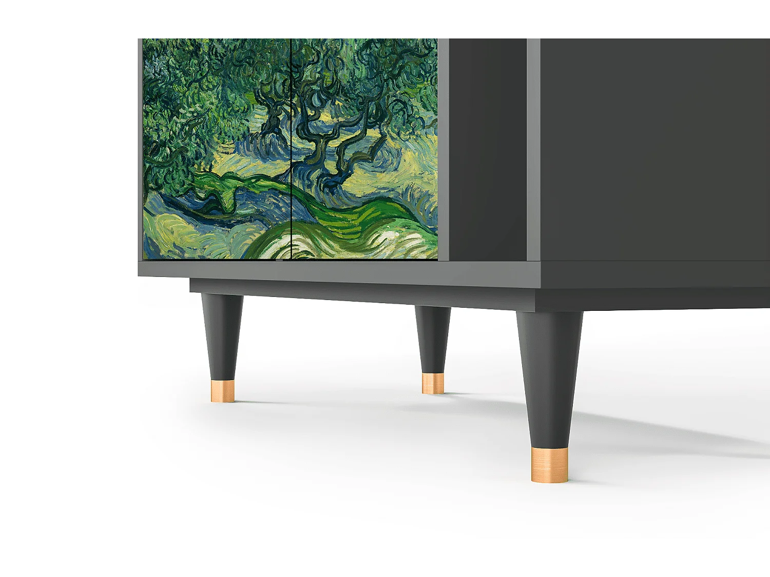 Kredens - 96х110х41 cm - BS6 - The Oil Trees, Antracyt