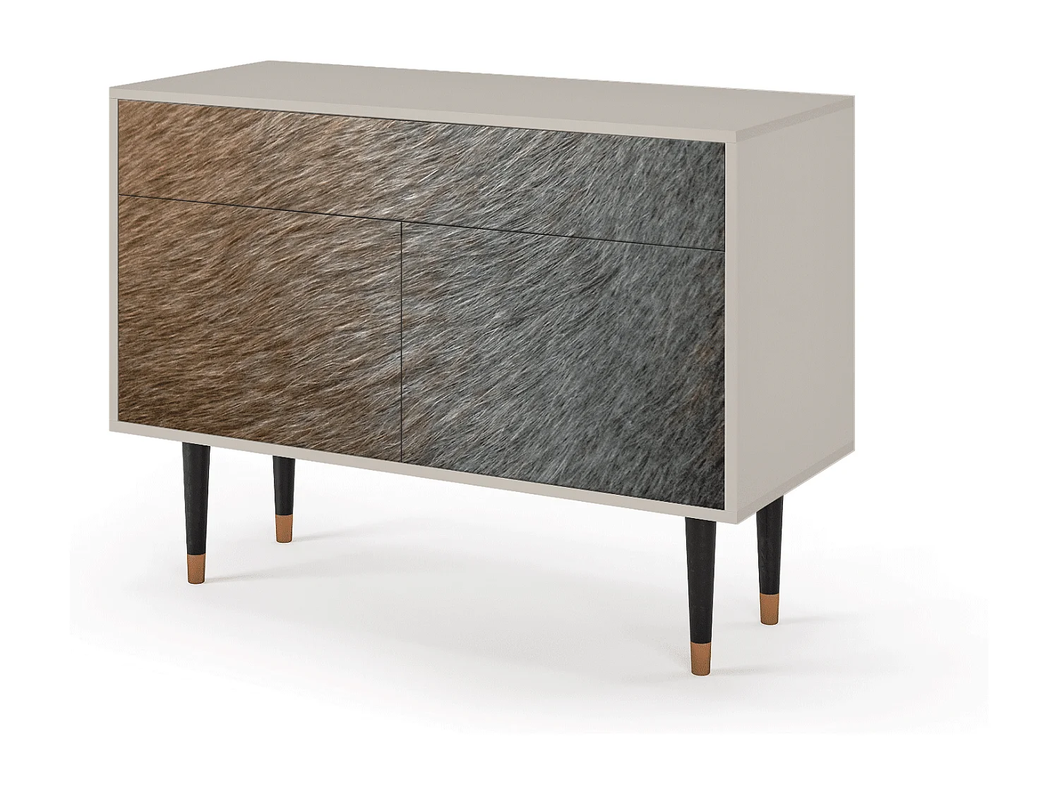 Kredens - 115x85x48 cm - BS4 - Peanut Hair, Piaskowy