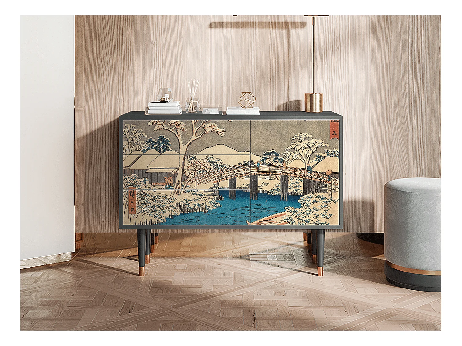 Buffet - 115х84х41 cm - S3 - Katabira River, Anthracite