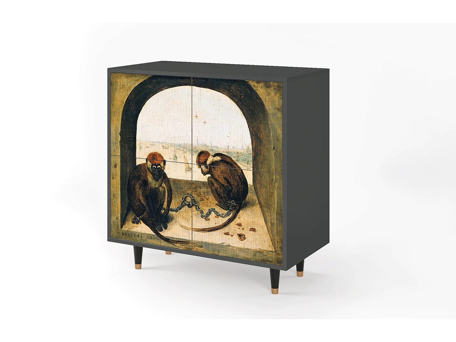 Buffet - 94x96x48 cm - BS3 - Two Monkeys, Anthracite