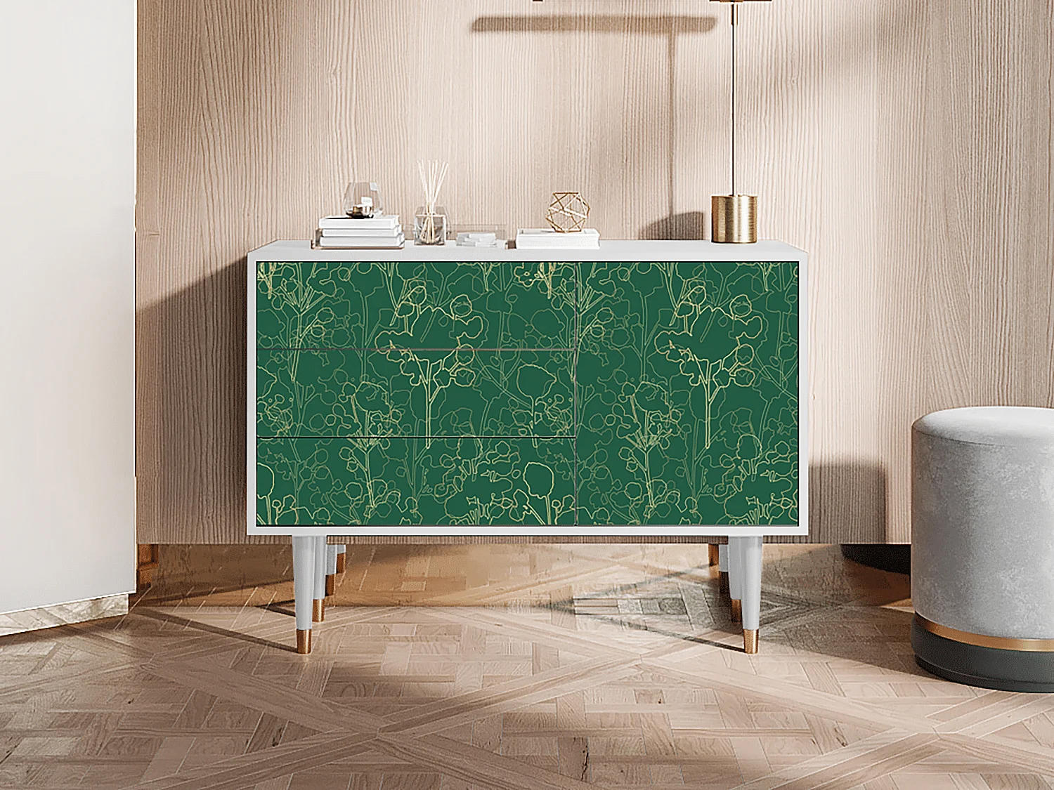 Buffet - 115х84х41 cm - S3 - Emerald Forest, Blanc
