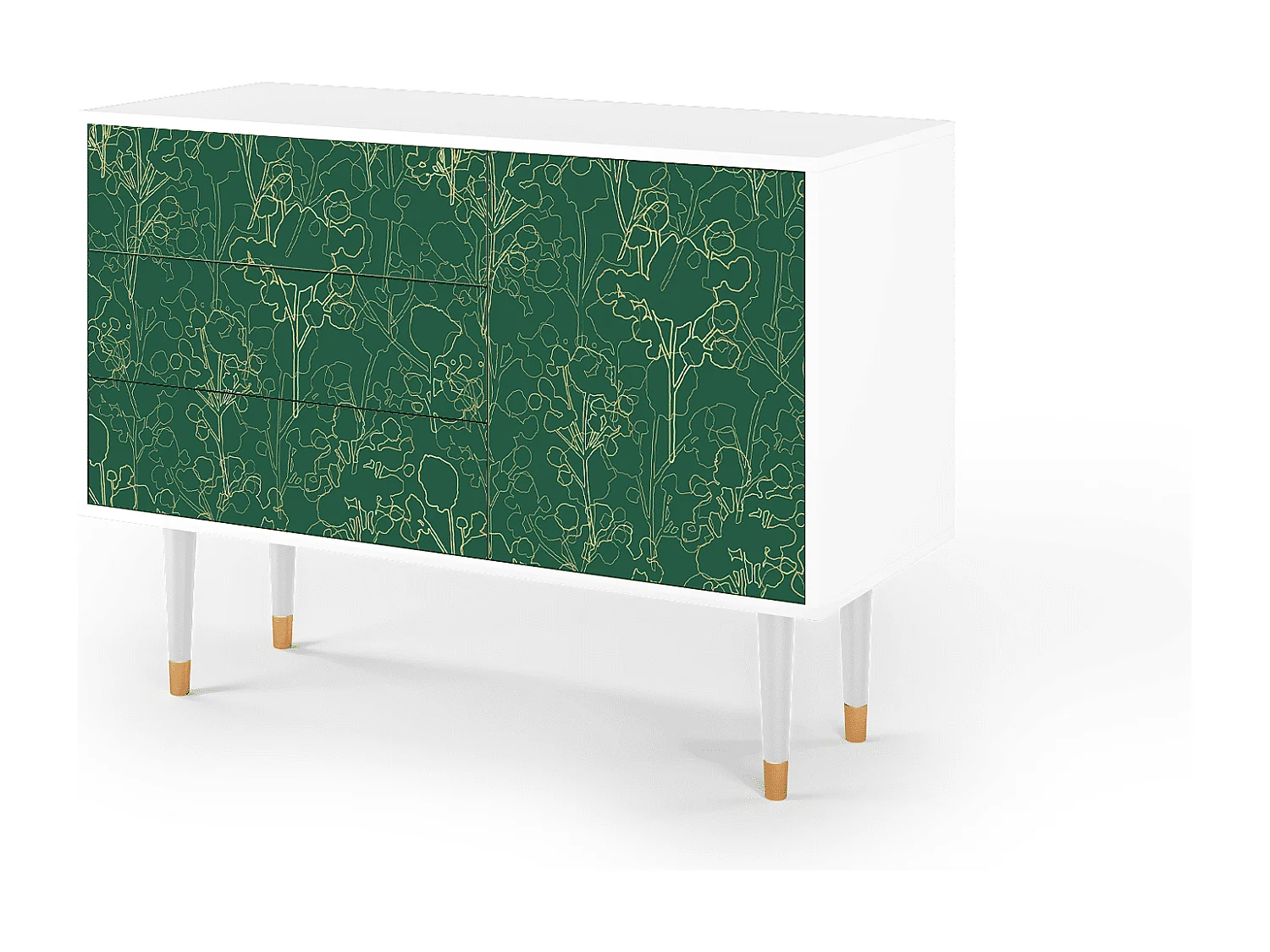 Buffet - 115х84х41 cm - S3 - Emerald Forest, Blanc